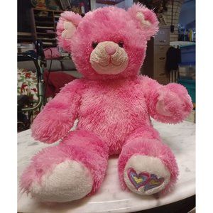 Build a Bear Pink with Heart Paws & Heart Ears